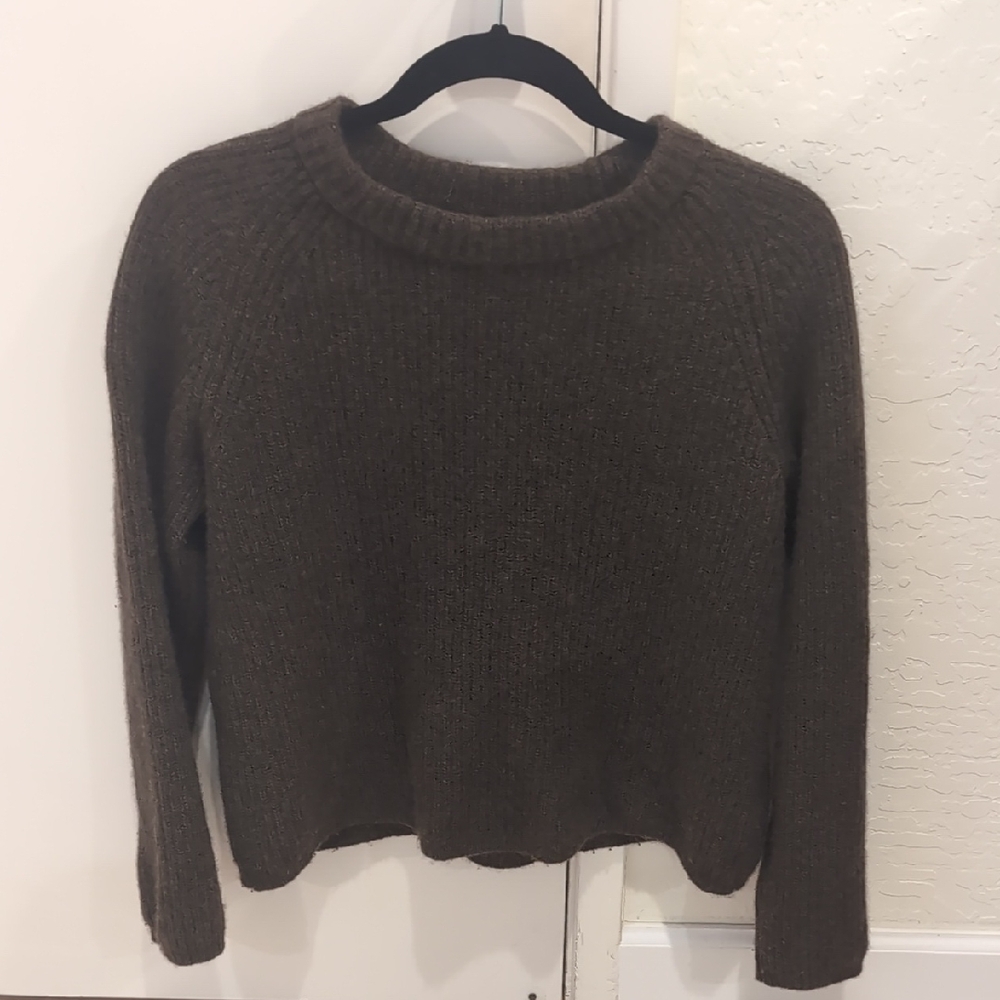 Quince Mongolian Cashmere fisherman Sweater - Brown